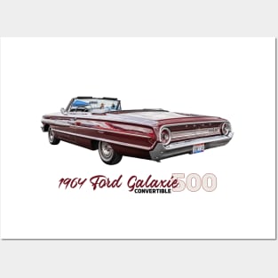1964 Ford Galaxie 500 Convertible Posters and Art